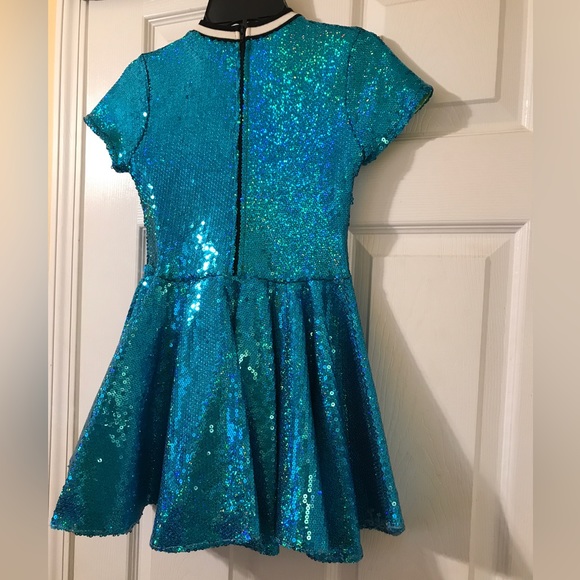 Blue Sequin Dress - Picture 5 of 5